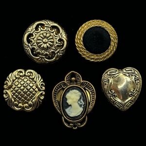 VINTAGE Antique Style Plastic Button Covers